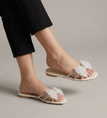 Summer Trendy Flats = white
