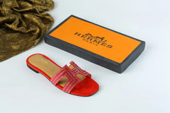 HERMES ORAN SANDAL - MAROON