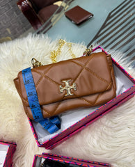 COMBO DEAL - TB CROSS BODY BAG & TB SLIPPERS - WHITE