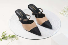 JIMMY CHOO WOMEN KITTEN HEEL - BEIGE