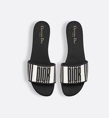 CHRISTIAN DIOR DWAY SLIDES Embroidered with Christian Dior Graphique Motif