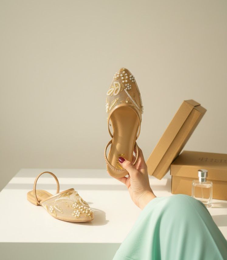 Zara Elegant Beige  Mules