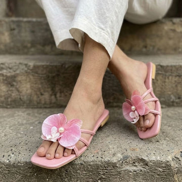 Most Trendy Flower Flats = Pink